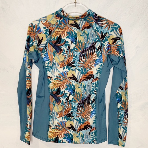 Patagonia Micro Swell Rashguard Jurassic Ferns NEW - Picture 6 of 8